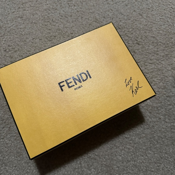 Fendi Karlito Wallet on Chain Studded Saffiano Leather - Picture 2 of 6